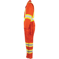 Combinaison non doubl&eacute;e haute visibilit&eacute;, Petit, Orange haute visibilit&eacute; TGS INDUSTRIEL