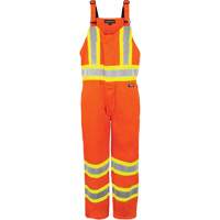Salopette non doubl&eacute;e haute visibilit&eacute;, T-petit, Orange haute visibilit&eacute; TGS INDUSTRIEL