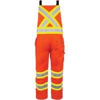 Salopette non doubl&eacute;e haute visibilit&eacute;, T-petit, Orange haute visibilit&eacute; TGS INDUSTRIEL