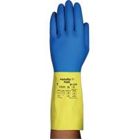 Gants r&eacute;sistants aux produits chimiques AlphaTec 87-224, Taille 7, 12,8" lo, N&eacute;opr&egrave;ne/Latex de caoutchouc, Doublure en Coton/Ouat&eacute;e, 26,8 mils TGS INDUSTRIEL