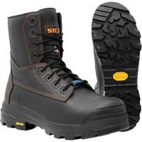 Bottes de travail Metpro Flex avec protecteur m&eacute;tatarsien, Cuir, Taille 4, Imperm&eacute;able TGS INDUSTRIEL