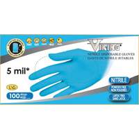 34600 Disposable Gloves, Small, Nitrile, 5-mil, Powder-Free, Blue TGS INDUSTRIEL