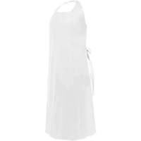 Tablier CoverMe avec encolure d&eacute;coup&eacute;e, Polyur&eacute;thane, 45" lo x 35" la, Blanc TGS INDUSTRIEL