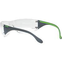Adapt Lite Grey/Green Safety Glasses, Clear Lens, Anti-Fog/Anti-Scratch, ANSI Z87+/Meets/Exceeds CSA Z94.3 TGS INDUSTRIEL
