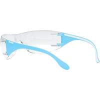 Adapt Lite Blue/White Safety Glasses, Clear Lens, Anti-Fog/Anti-Scratch, ANSI Z87+/Meets/Exceeds CSA Z94.3 TGS INDUSTRIEL