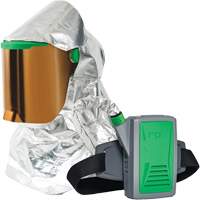 Z-Link Radiant Heat Respirator with Belt Mount & Blower, Facepiece Respirator/Headcover & Faceshield, Lithium-Ion Battery TGS INDUSTRIEL
