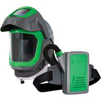 Z-Link Respirator Helmet with Face Seal, Visor & Belt Mount, Facepiece Respirator/Welding Helmet, Lithium-Ion Battery TGS INDUSTRIEL