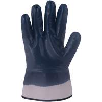 Horizon&reg; Navy Gloves with Pasted Cuffs, Medium, Nitrile Coating, Jersey/Cotton Shell TGS INDUSTRIEL