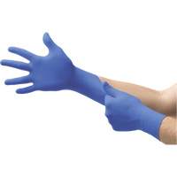 MICROFLEX N21 Disposable Gloves, 6.5/7/Small, Nitrile, 4.7-mil/5.5-mil, Powder-Free, Cobalt, Class 2 TGS INDUSTRIEL