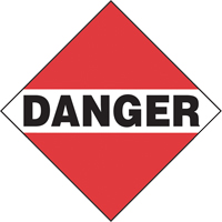 Plaque-&eacute;tiquette TMD danger chargement commun, Plastique TGS INDUSTRIEL
