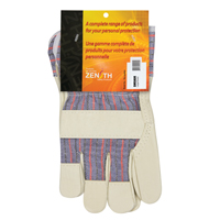 Gant pour ajusteur confortable r&eacute;sistant &agrave; l'abrasion, Grand, Paume en Cuir fleur de porc, Doublure en Coton TGS INDUSTRIEL