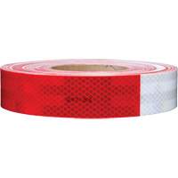 3M Scotchlite Diamond Grade Conspicuity Sheeting Series 985, 2" W x 12" L, Red & White TGS INDUSTRIEL