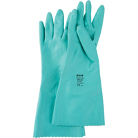 Gants &agrave; prise emboss&eacute;e &agrave; motif en Z StanSolv, Taille Petit/7, 14" lo, Nitrile, Doublure en Interlock, 11 mils TGS INDUSTRIEL