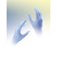 Gants jetables Qualatrile QRP, Moyen, Nitrile, 5 mils, Sans poudre, Bleu TGS INDUSTRIEL