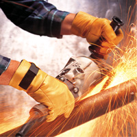 Vibration Protective Air Glove&reg;, Size X-Small, Grain Leather Palm TGS INDUSTRIEL