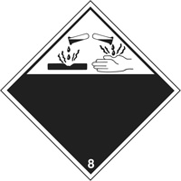 Corrosive Materials TDG Placard, Plastic TGS INDUSTRIEL