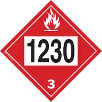 Plaque-&eacute;tiquette TMD 1230 pour m&eacute;thanol, Plastique TGS INDUSTRIEL