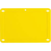 &eacute;tiquette vierge pour vanne, Plastique, 4-3/4" la x 3-1/4" h TGS INDUSTRIEL