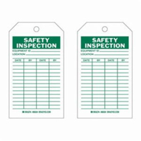 &eacute;tiquettes d'inspection de s&eacute;curit&eacute;, Polyester, 4" la x 7" h, Anglais TGS INDUSTRIEL