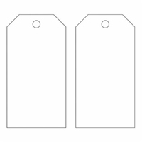 &eacute;tiquettes vierges pour la pr&eacute;vention des accidents, M&eacute;tal, 3" la x 5-3/4" h TGS INDUSTRIEL