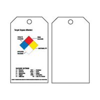 &eacute;tiquettes du droit &agrave; l'information, Polyester, 3" la x 5-3/4" h, Anglais TGS INDUSTRIEL