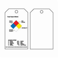 &eacute;tiquettes auto-plastifiantes du droit &agrave; l'information, Polyester, 3" la x 5-3/4" h, Anglais TGS INDUSTRIEL
