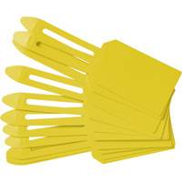 &eacute;tiquettes de cadenassage vierges en plastique, Plastique, 3-1/4" la x 5-4/5" h, Vierge TGS INDUSTRIEL