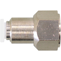 Topfit Female Threaded Straight Connector Fitting, 1/2" Dia, Polymer TGS INDUSTRIEL