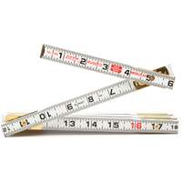 Red End&reg; Masonry Rule, 6' L, Wood, 1/16" Graduations TGS INDUSTRIEL