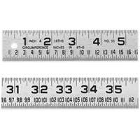 Tinner's Circumference Rule, 4' L, Steel, 1/16" Graduations TGS INDUSTRIEL
