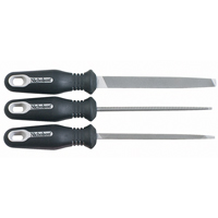 Jeu de limes ergonomiques, 3 pi&egrave;ces TGS INDUSTRIEL