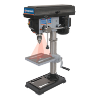 Drill Presses With Laser, 10", 1/2" Chuck, 3050 RPM TGS INDUSTRIEL
