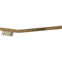 Small Cleaning Scratch Brushes, Stainless Steel, 3 x 7 Wire Rows, 7-3/4" Long TGS INDUSTRIEL