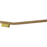 Small Cleaning Scratch Brushes, Brass, 3 x 7 Wire Rows, 7-3/4" Long TGS INDUSTRIEL