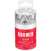 90° Countersink Set, 6 Pieces TGS INDUSTRIEL