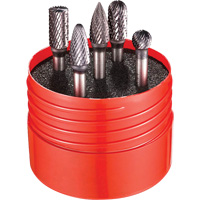 Double Cut Rotary Burr Set, 5 Pieces TGS INDUSTRIEL