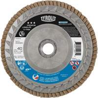 Long Life C-Trim Flap Disc, 4-1/2" x 5/8"-11, Type 27, 40 Grit, Zirconia Alumina TGS INDUSTRIEL
