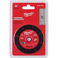 Lame abrasive au carbure, 3" x Arbre de 3/8", Carbure de silicium, 20 000 Tr/min TGS INDUSTRIEL