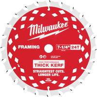 Thick Kerf Framing Circular Saw Blade, 7-1/4", 24 Teeth, Wood Use TGS INDUSTRIEL