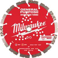 Diamond Max Segmented Turbo Saw Blade, 9", Metal/Stone/Concrete/Ductile Iron/Cement/Non-Ferrous/Brick/Fibre Cement/Tile/Asphalt Use TGS INDUSTRIEL