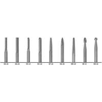 CLE-LINE 1855 Double Cut Carbide Burr Set, 9 Pieces TGS INDUSTRIEL