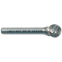 Jet-Kut&reg; Ball Shape Bur, 1/4" Dia., 1/4" Shank, 7/32" Depth of Cut TGS INDUSTRIEL