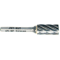 A5-NF JET-KUT&reg; Cylindrical Shape Bur for Aluminum/Non-ferrous Materials, 1/2" Dia., 1/4" Shank TGS INDUSTRIEL