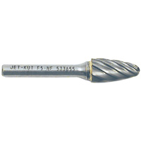 F5-NF 1/4" Round Nose Shape Bur for Aluminum/Non-Ferrous Materials, 1/2" Dia. TGS INDUSTRIEL