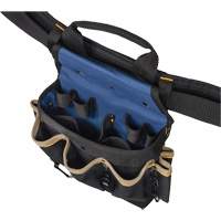 20 Pocket Tool Belt Combo, Polyester, Black TGS INDUSTRIEL