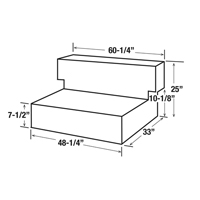 R&eacute;servoir de transfert pour carburant en acier, Acier, Capacit&eacute; 100 gal., Noir TGS INDUSTRIEL