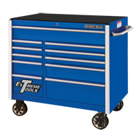 RX Series Rolling Tool Cabinet, 11 Drawers, 41-1/2" W x 25-1/2" D x 40-1/2" H, Blue TGS INDUSTRIEL