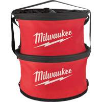 Parachute Organizer Bag, 11-4/5" L x 11-4/5" W x 11" H, Nylon, Black/Red TGS INDUSTRIEL