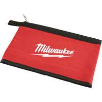 Zipper Pouch, Canvas, 1 Pockets, Black/Red TGS INDUSTRIEL