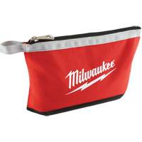 Coloured Zippered Pouches - Set of 3, Canvas, 3 Pockets, Black/Red TGS INDUSTRIEL